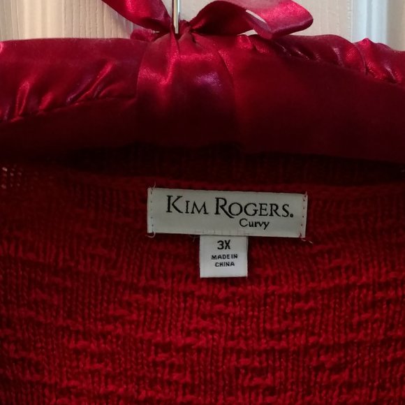 ** HOST PICK ** NWOT - Women's Red Plus Size 3X Tunic Sweater - Picture 3 of 7